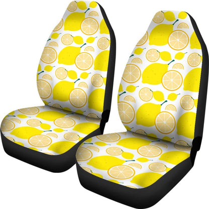 Lemon Pattern Print Car Seat Covers