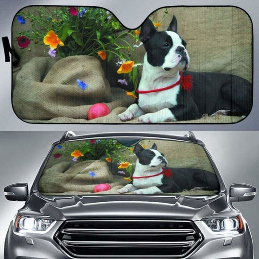 Boston Terrier Car Sun Shade