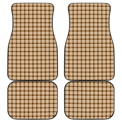 Brown Checked Buffalo Plaid Amazing Car Floor Mats