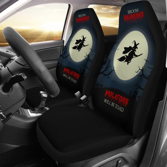 Broom Parking Violators Will Be Toad Car Seat Covers