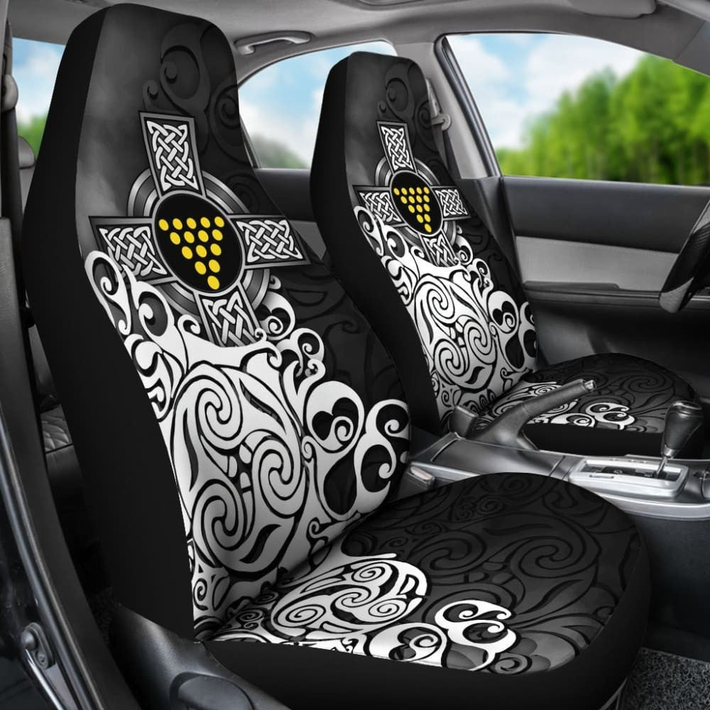 Cornwall Car Seat Covers - Duke Of Cornwall Flag With Celtic Cross