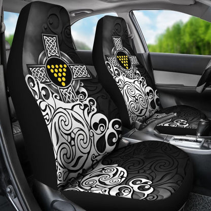 Cornwall Car Seat Covers - Duke Of Cornwall Flag With Celtic Cross