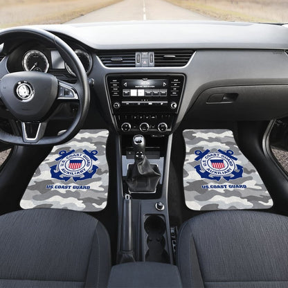 Grey Camouflage US Coast Guard Car Floor Mats