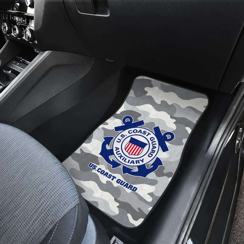 Grey Camouflage US Coast Guard Car Floor Mats