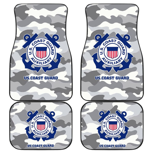 Grey Camouflage US Coast Guard Car Floor Mats