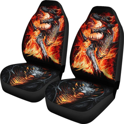 Set Of Pcs Dragon Skull Car Seat Covers