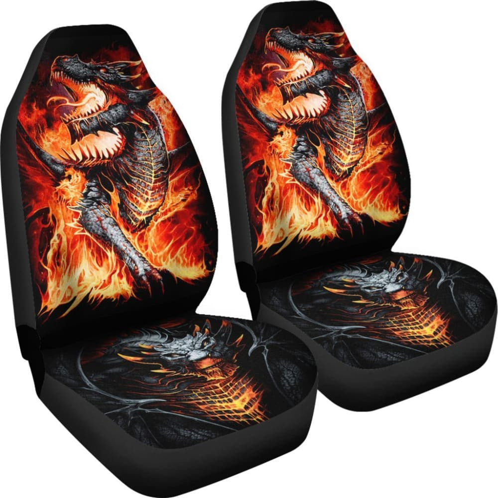 Set Of Pcs Dragon Skull Car Seat Covers