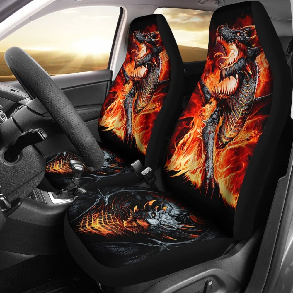 Set Of Pcs Dragon Skull Car Seat Covers