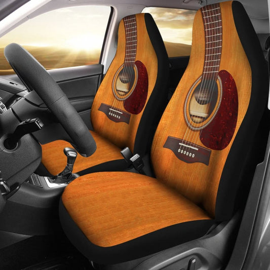 New! Wooden Guitar Car Seat Covers