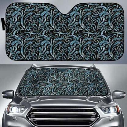 Paisley Blue Auto Sun Shades