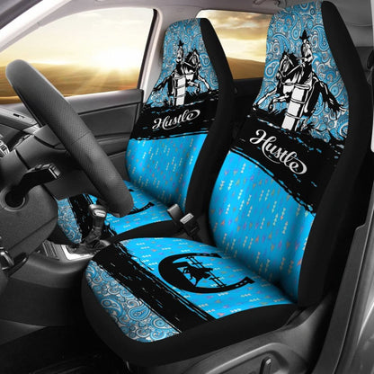 Barrel Racer Blue Horse Lover Car Seat Covers