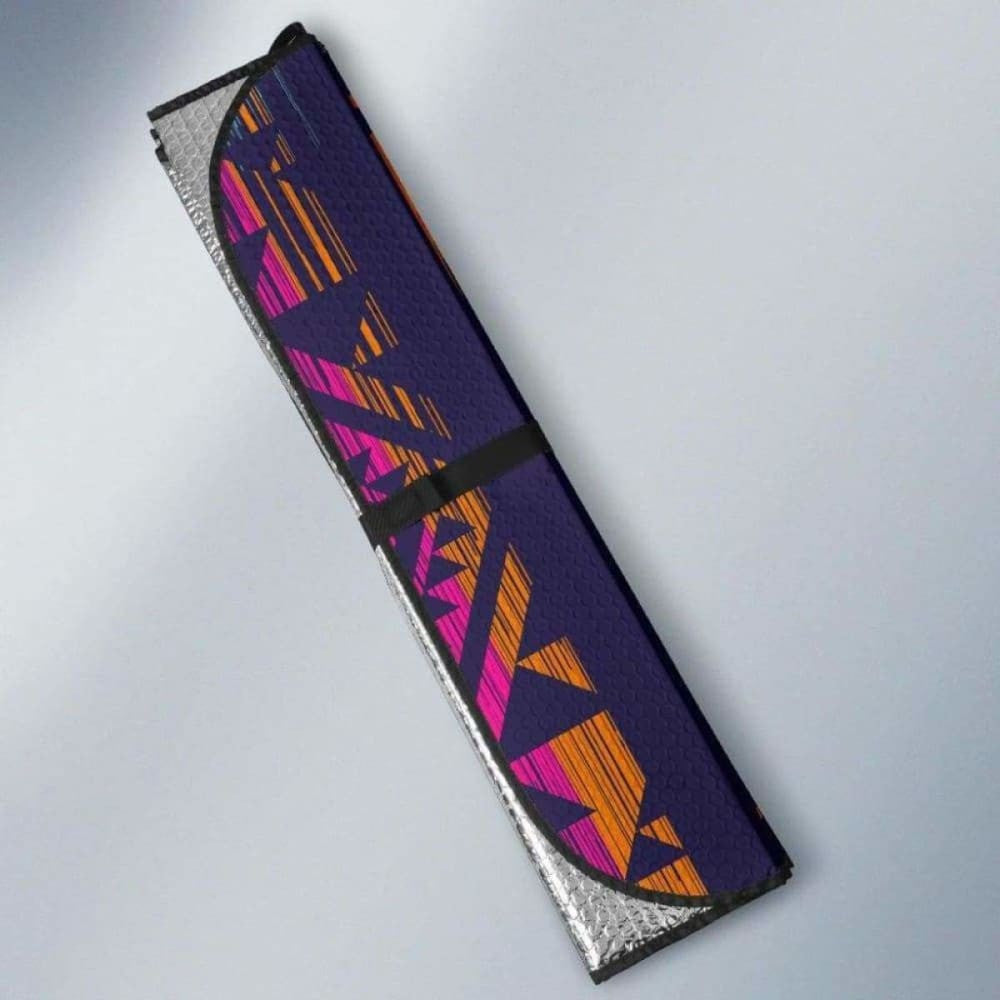 Colorful Boho Aztec Streaks Car Sun Shades