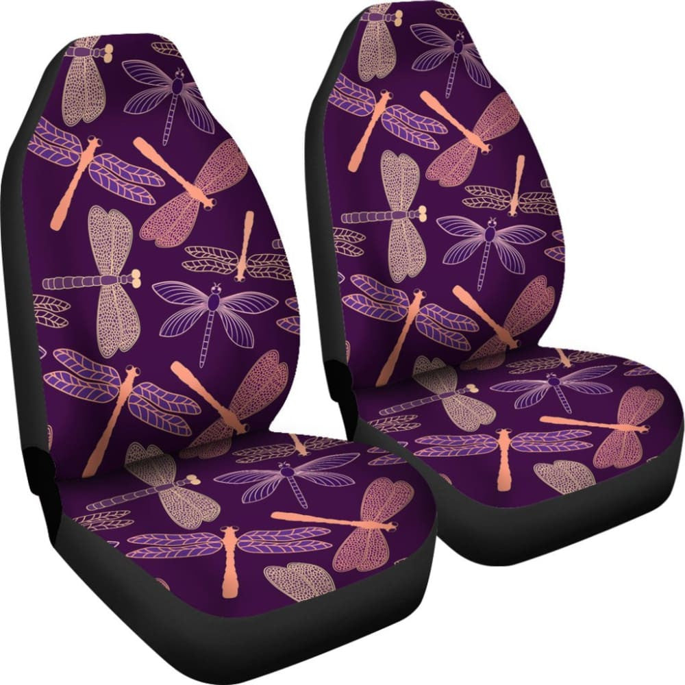 Dragonfly Violet Car Seat Covers