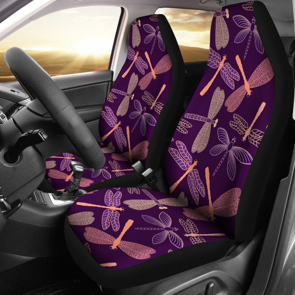 Dragonfly Violet Car Seat Covers