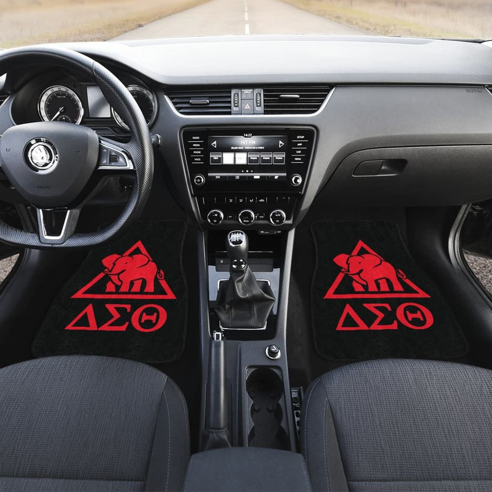 Delta Sigma Theta Sorority Black Red Amazing Car Floor Mats