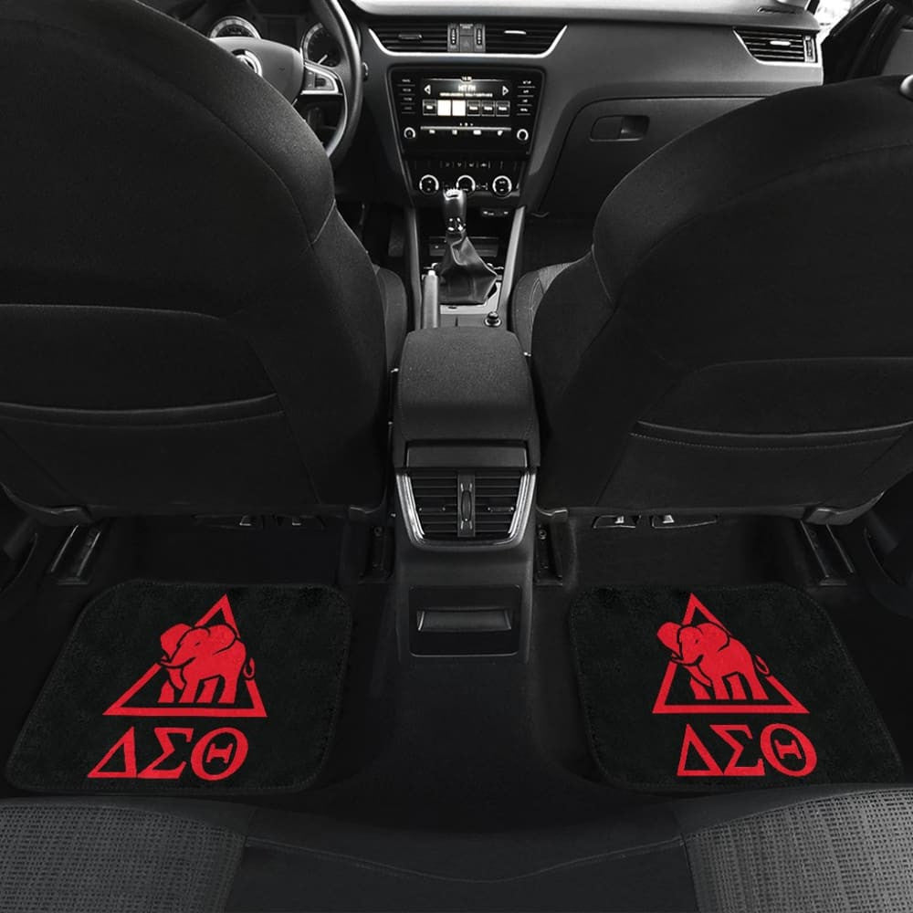 Delta Sigma Theta Sorority Black Red Amazing Car Floor Mats