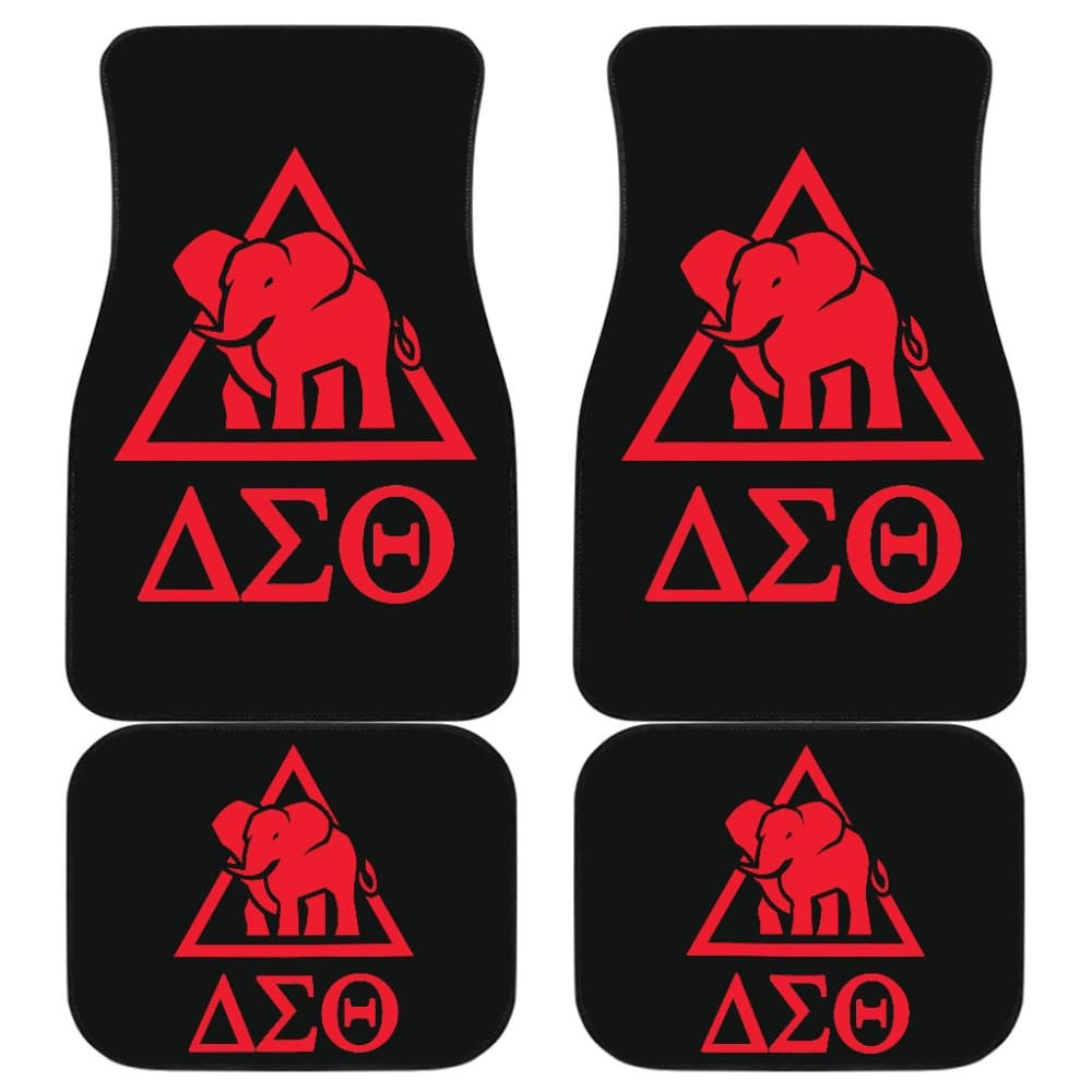 Delta Sigma Theta Sorority Black Red Amazing Car Floor Mats