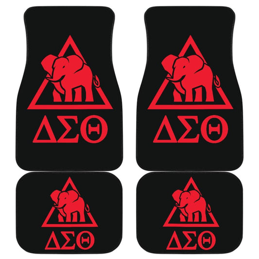 Delta Sigma Theta Sorority Black Red Amazing Car Floor Mats