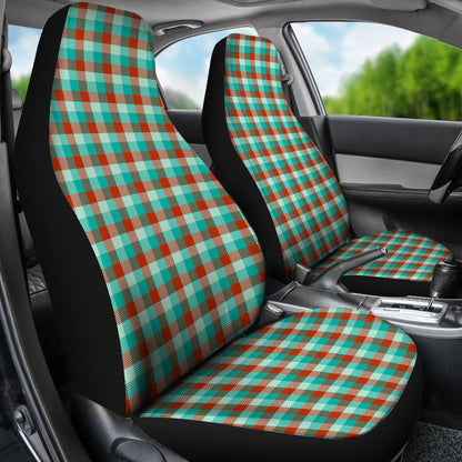 Colorful Checked Buffalo Plaid Amazing Car Seat Covers