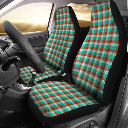 Colorful Checked Buffalo Plaid Amazing Car Seat Covers