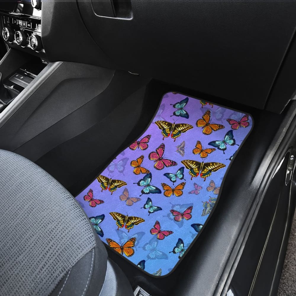 Butterfly Front And Back Car Mats