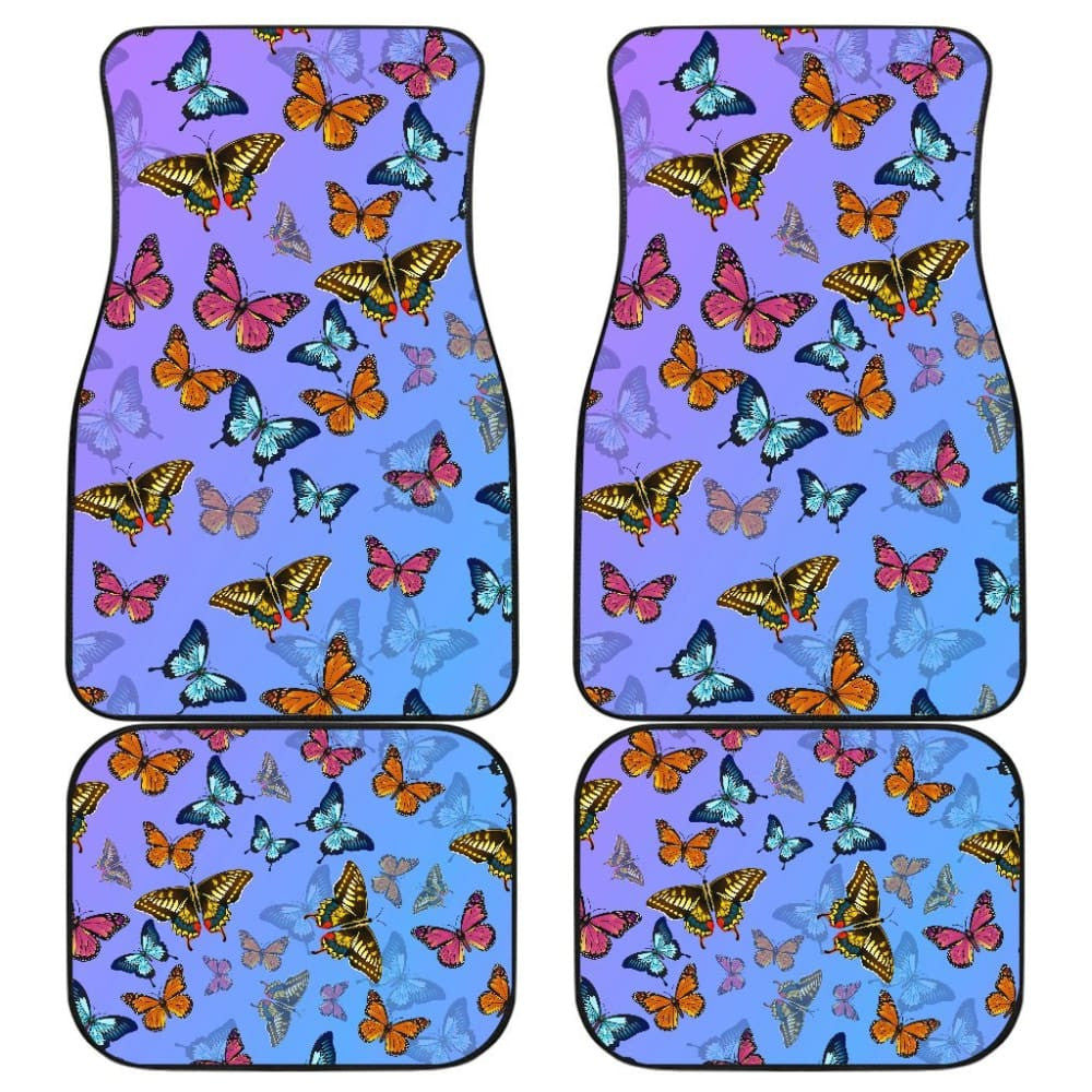 Butterfly Front And Back Car Mats