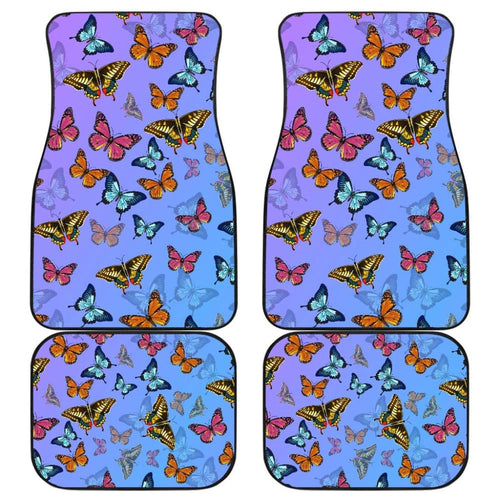Butterfly Front And Back Car Mats