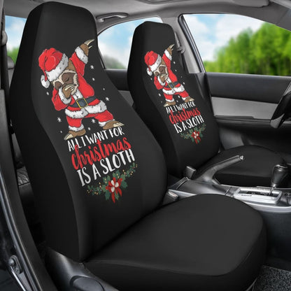 All I Want For Christmas Is A Sloth Car Seat Covers