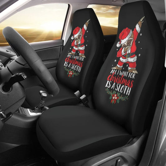 All I Want For Christmas Is A Sloth Car Seat Covers