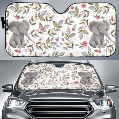 Baby Elephants Car Sun Shades
