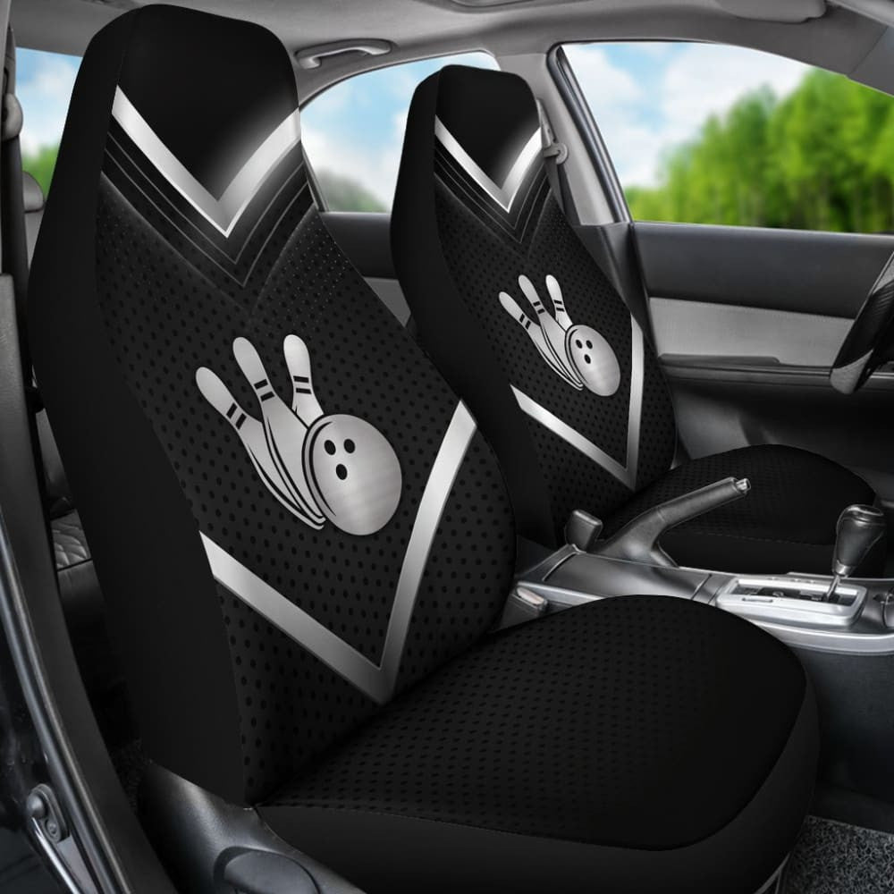 Print Bowling Universal Fit Car Seat Covers
