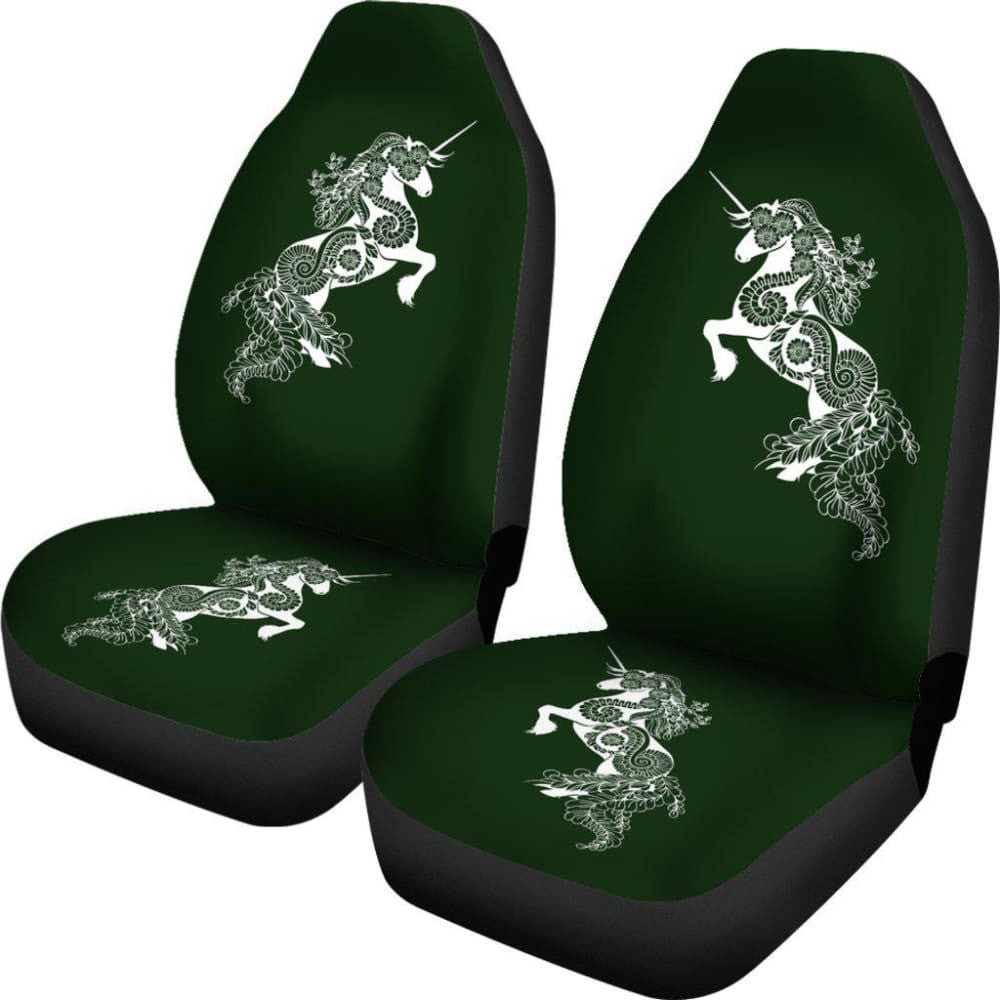 Mandala Unicorn Olive Car Seat Covers Amazing Gift Ideas