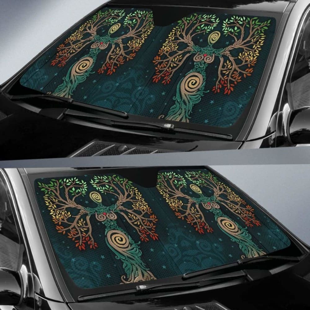 Celtic Tree Of Life Auto Sun Shades - The Soul Of Celts