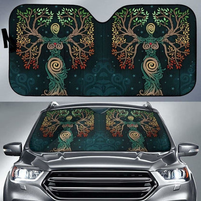 Celtic Tree Of Life Auto Sun Shades - The Soul Of Celts