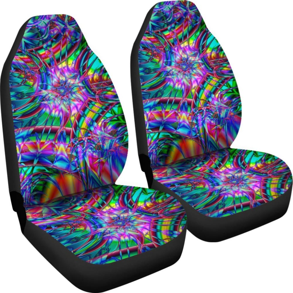 Rainbow Illusion Car Seat Covers