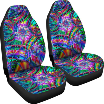 Rainbow Illusion Car Seat Covers