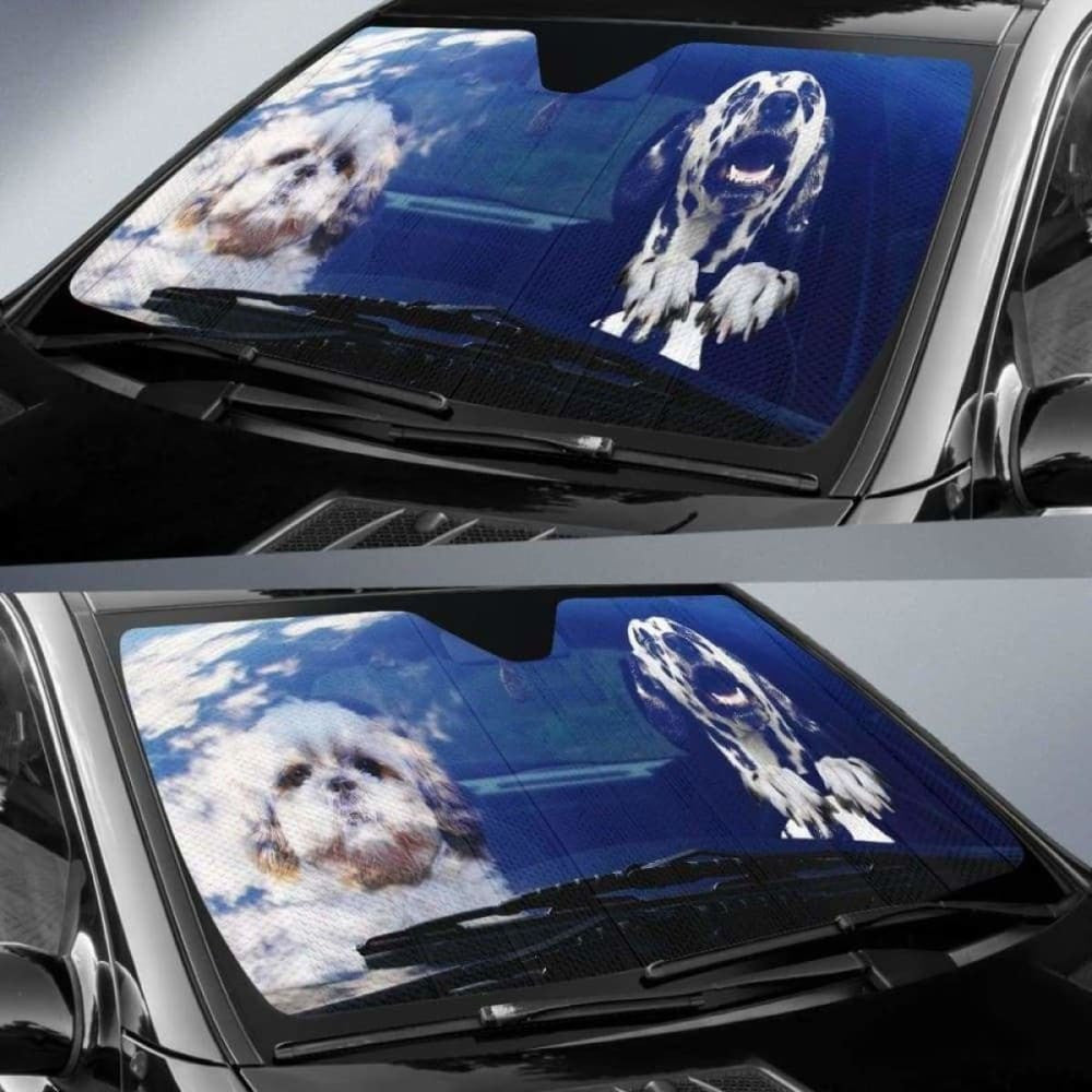 Dalmatians Driving Funny Car Sun Shades