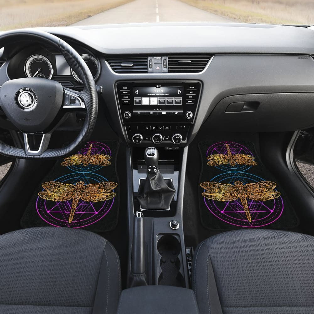 Dragonflies Front And Back Car Floor Mat