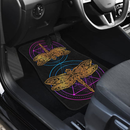 Dragonflies Front And Back Car Floor Mat