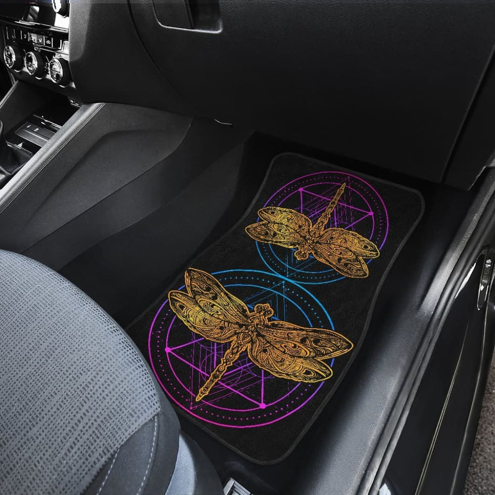 Dragonflies Front And Back Car Floor Mat