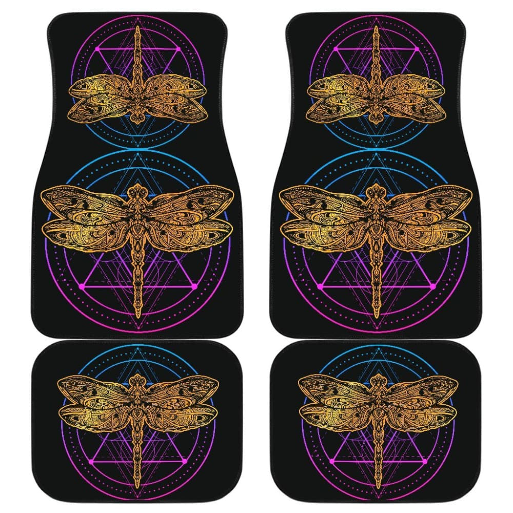 Dragonflies Front And Back Car Floor Mat