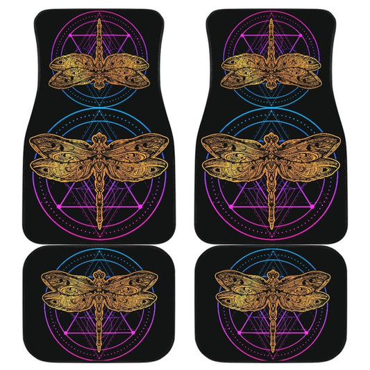 Dragonflies Front And Back Car Floor Mat