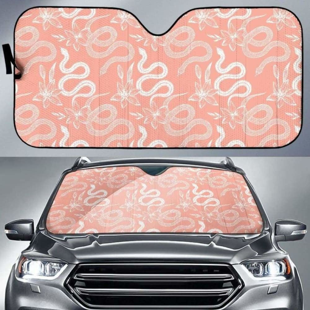 Snake Lilies Flower Pattern Car Auto Sun Shades