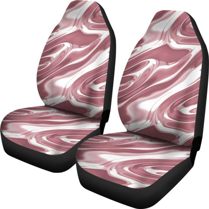 Rose Gold Liquid Metal Car Seat Covers