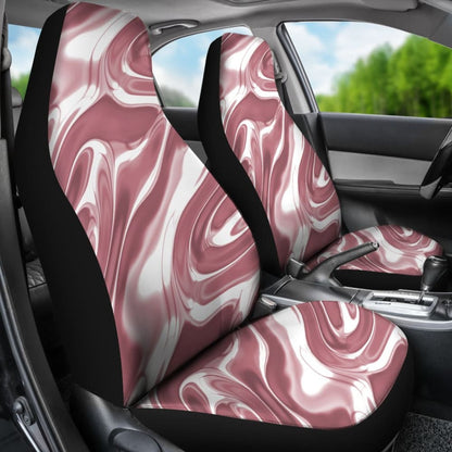 Rose Gold Liquid Metal Car Seat Covers