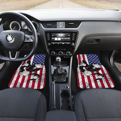 Snake Custom American Flag Car Floor Mats