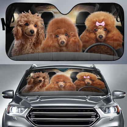 Poodle Auto Sun Shade Car Sun Visor Funny