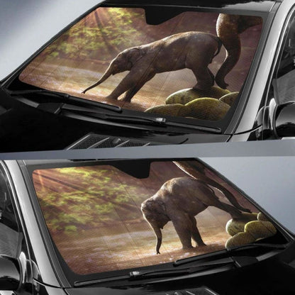Baby Elephant Cute Car Sun Shade