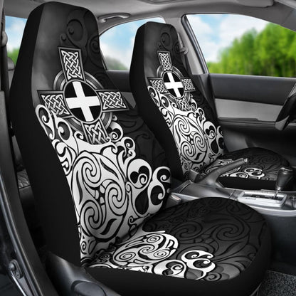 Cornwall Car Seat Covers - Cornish Flag With Celtic Cross