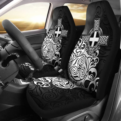 Cornwall Car Seat Covers - Cornish Flag With Celtic Cross